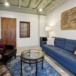 Office with a blue sofa at Longbranch Recovery – Metairie IOP