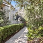 Garden path with hedges at Longbranch Recovery in Covington LA