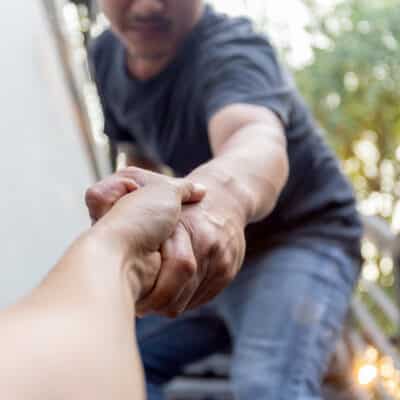 Addiction Treatment - get help for a loved one by offering a hand.