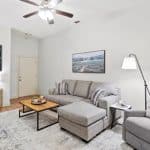 NORA House sober living facility for female veterans Living room area