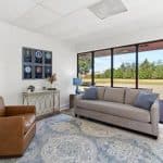 Sitting Area with a view to the exterior in Longbranch IOP rehab Covington LA.