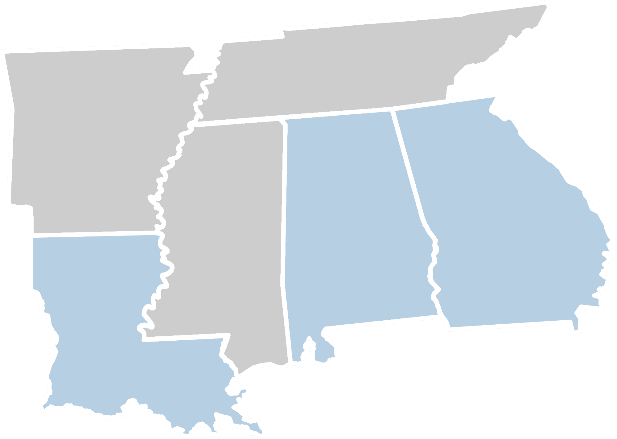 Recover Now Addiction Treatment Locations Map LA AL GA