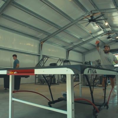 Gameroom and gym facility at Recover Now Central Alabama Sober Living.