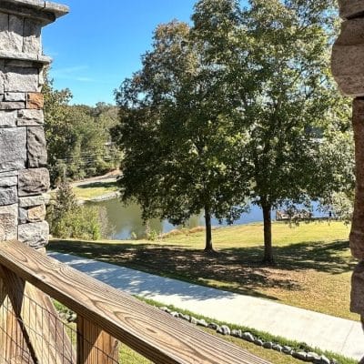 View from the porch of Recover Now Central Alabama Sober Living home