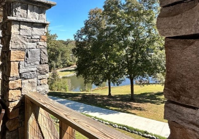 View from the porch of Recover Now Central Alabama Sober Living home
